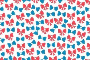 Baby Bows and Bow Ties Seamless Pattern vector