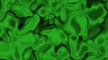 Glossy dark green abstract background featuring fluid, wavy folds and a molten-like texture. Ideal for modern digital designs and creative visual art. video