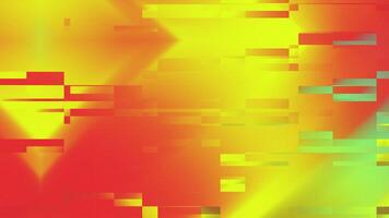 Gradient glitch a vibrant yellow red and green digital effect. Suitable for graphic design, technology backgrounds, digital art, website enhancements, social media posts, and advertising visuals video