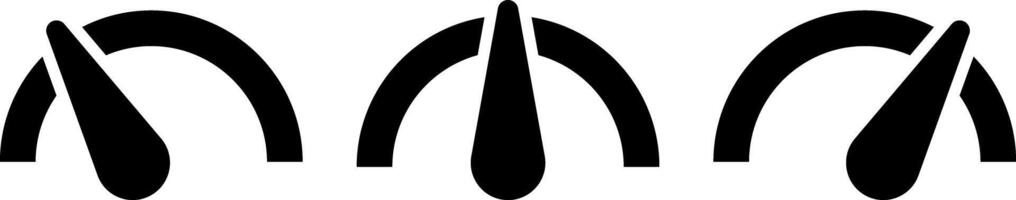 Speedometer icon set. indicator icon collection. Rating meter signs performance concept. Performance concept. Fast internet speed sign vector