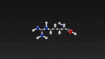 Structural chemical formula of the Arginine molecule. 2 video