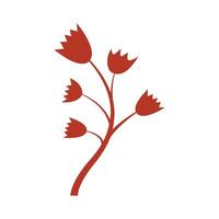 Flower decorative element autumn design vector