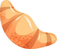 Baked Croissants, Illustration, Isolated on White Background vector