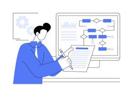 Project requirements isolated cartoon illustrations. vector