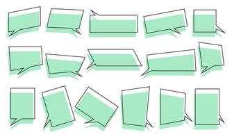 Set of speech bubble illustration isolated on a white background. vector