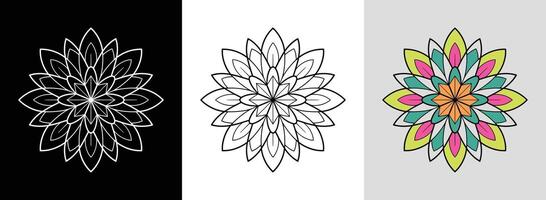 Star Mandala with Bright Segments vector