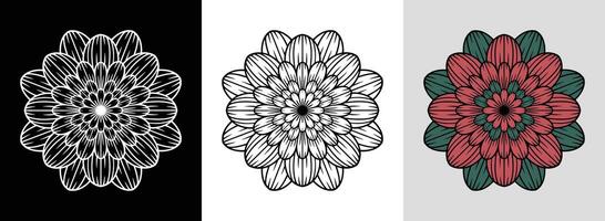 Marigold Mandala with Vibrant Colors vector