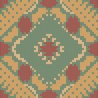 Scandinavian Ethnic Pattern Sweaterfolk Embroidery, Aztec Geometric Ornament Print. Design for Carpet, Wallpaper, Clothing, Wrapping, Fabric vector