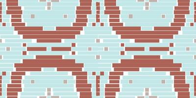 Stitch Ethnic Pattern Designfolk Embroidery, Aztec Geometric Ornament Print. Design for Carpet, Wallpaper, Clothing, Wrapping, Fabric vector
