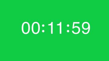 15 Second Countdown on a Green Chroma Key Screen video