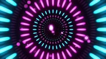 Cyan and Pink Infinite Luminescent Abstract Space Background VJ Loop in 4K video