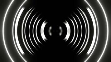 White Gradual Neon Radar Glow Background VJ Loop in 4K video