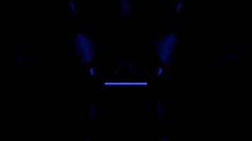 profundo azul e vermelho misterioso piscando sci fi corredor fundo vj ciclo dentro 4k video