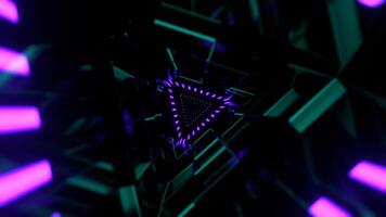 Turquoise and Purple Infinite Abstract Synthetic Wormhole Background VJ Loop in 4K video