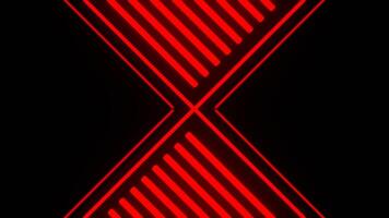 vermelho e branco geométrico néon fundo vj ciclo dentro 4k video