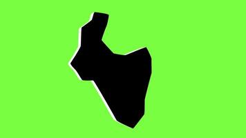 green screen 3d map of Rashaant in Mongolia video