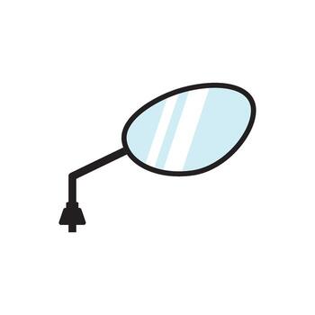 Rear view mirror vector