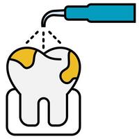 tooth Scalling icon vector