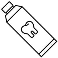 Tooth Paste outline icon vector