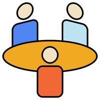 business meeting icon isolated on white vector