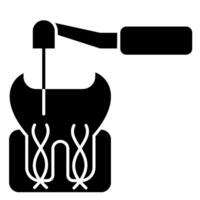 Root Canal Treatment solid icon vector