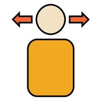 Conflict Icon isolated on white vector