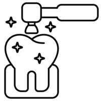 Polishing outline icon vector