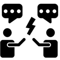 Argument icon Solid icon isolated on white vector