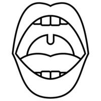 Oral Care outline icon vector