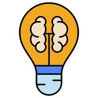 Idea icon isolated on white vector