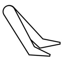 Tweezers outline icon vector