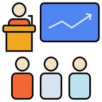 Seminar icon isolated on white vector
