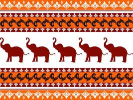Elephant Thai pattern. Elephant Thai pattern can be used in fabric design for clothing, textile, wrapping, pant, background, wallpaper, shirt vector