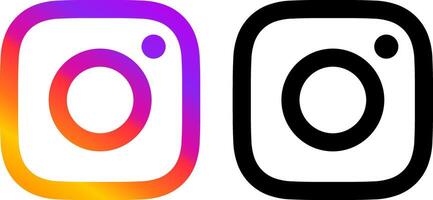 High Resolution Instagram Gradient Logo Icon Premium vector