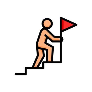 Progreso proceso, y desarrollo icono vector