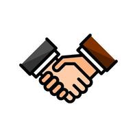 Collaboration Handshake Icon vector