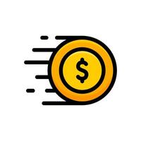 Quick Money Flat Finance Icon vector