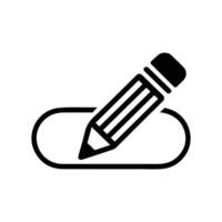 Edit Pencil Icon in Format vector
