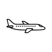Airplane Line Icon Illustration vector