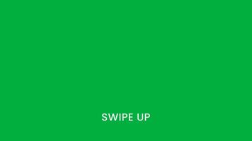 swipe up animation three arrow with video