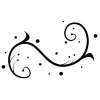 Vignette with leaf - ornament flower vector