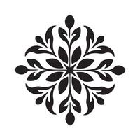 Colorful abstract floral ornament with blooming flowers and decorative design vector