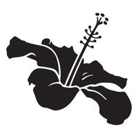 Silhouette of a girl playing violin in artistic black style with musical theme vector