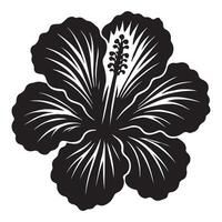 Black and white illustration of isolated floral design with vintage sketch style vector