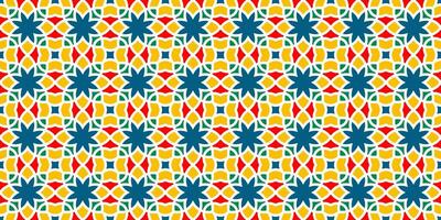 Colorful geometric pattern design vector