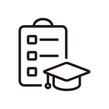 estudiar programa de educación y aprendizaje web íconos en línea estilo. escuela, universidad, libro de texto, aprendiendo. ilustración. vector