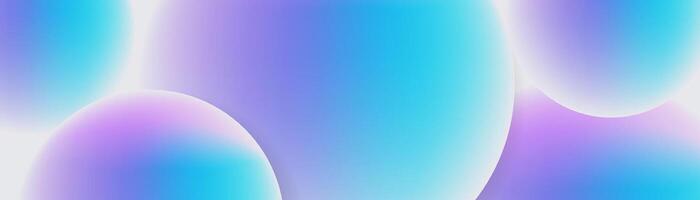 Blue and purple abstract banner with circular geometric shapes background. Modern futuristic hi-technology concept. illustration vector