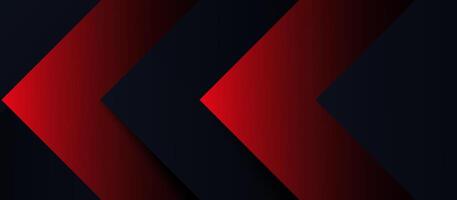 Abstract red and black arrow shape with futuristic concept background vector