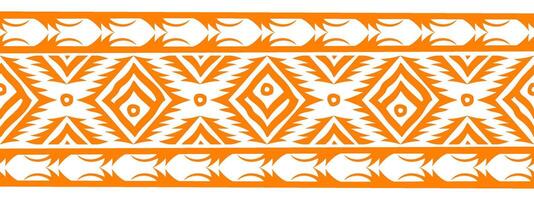 Hand drawn ethnic design with aztec border navajo tribal style. vector