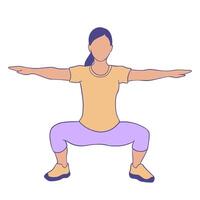 gymnastics cartoon illustration vector